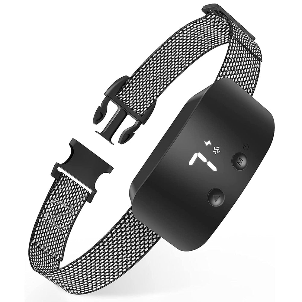 Antibellhalsband mit Strom, Vibration in der Farbe schwarz.