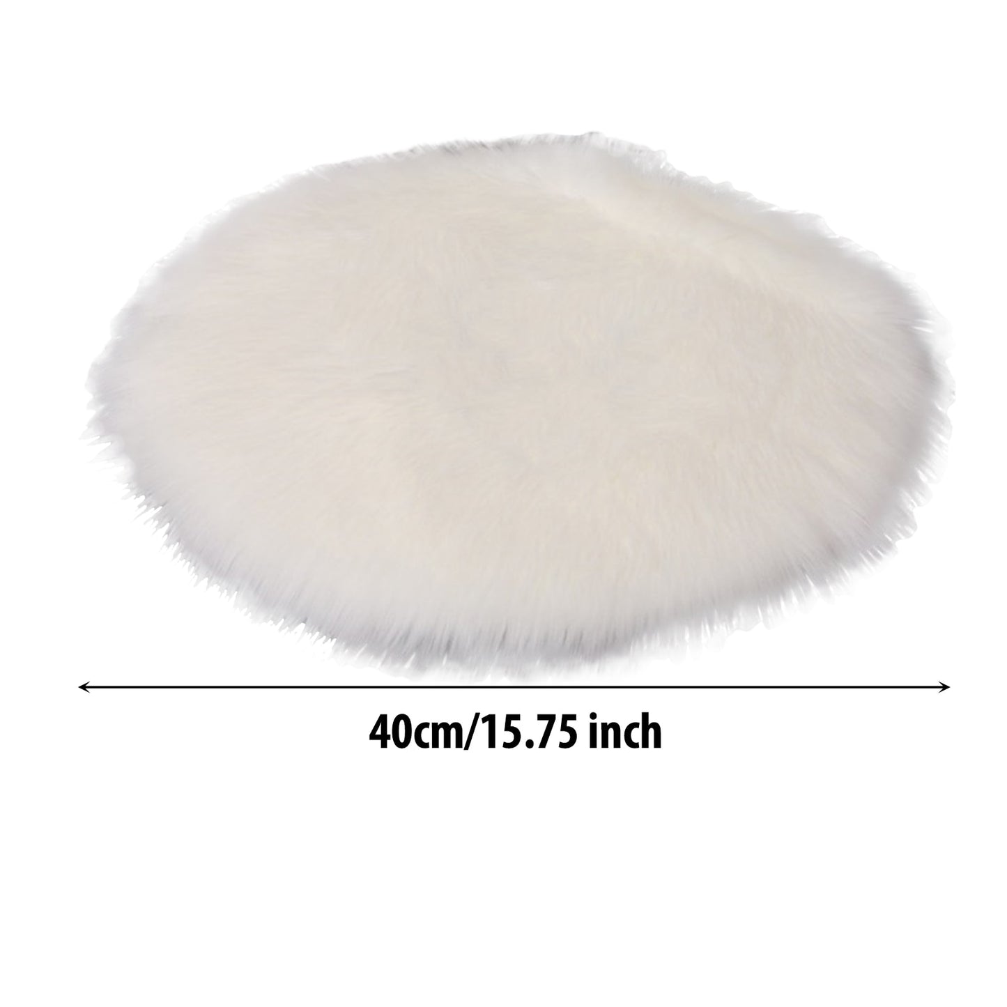 Heizkissen mit einen Durchmesser von 40cm in der Farbe weiß.