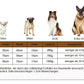 Hundebett verschiedene Größen Größentabelle in den Größen S, M und L.